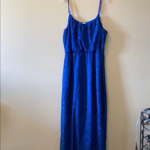 Blue maxi sundress